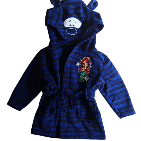 Disney Baby Tigger Fleece Hooded Bathrobe Toddler 18 Months - Picture 1 of 10